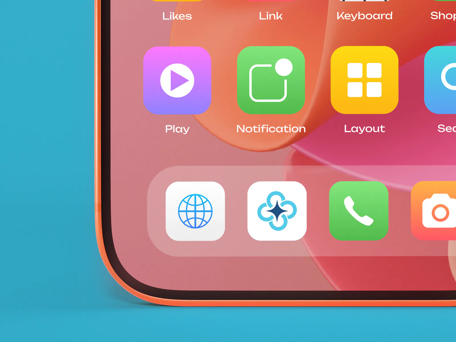 Detailed phone interface showing the Syntra app icon