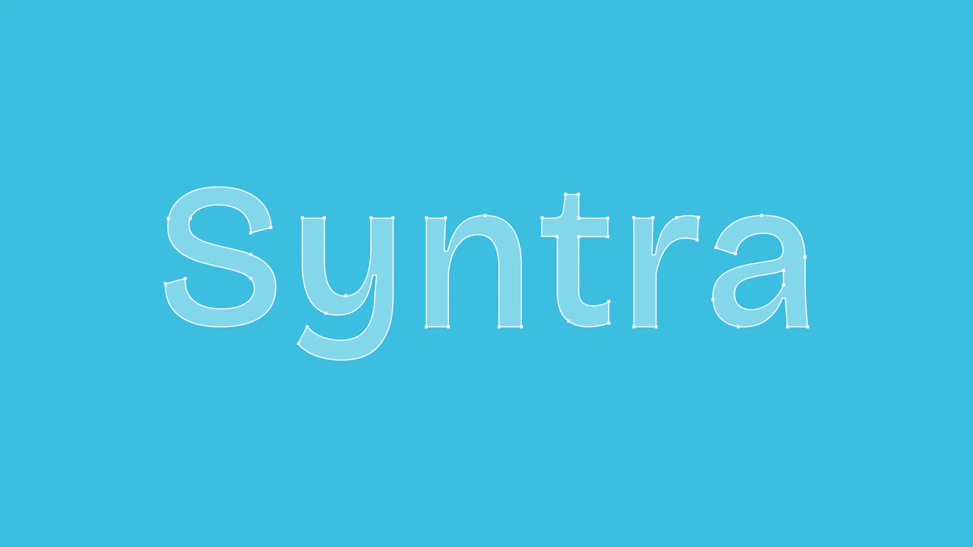 Syntra wordmark construction